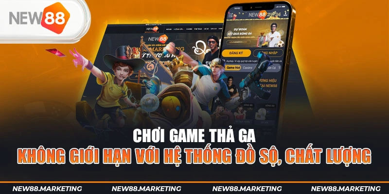 New88 50 Chơi game thả ga không giới hạn với hệ thống sản phẩm đồ sộ, chất lượng